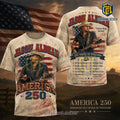 Jason Aldean America 250 Patriotic Country Music Tour T-Shirt
