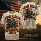 Jason Aldean America 250 Patriotic Country Music Tour T-Shirt
