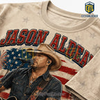 Jason Aldean America 250 Patriotic Country Music Tour T-Shirt