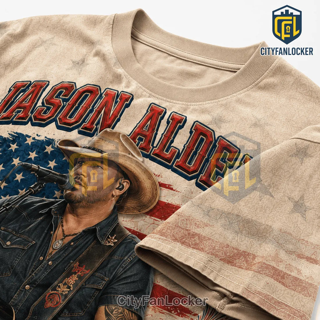 Jason Aldean America 250 Patriotic Country Music Tour T-Shirt