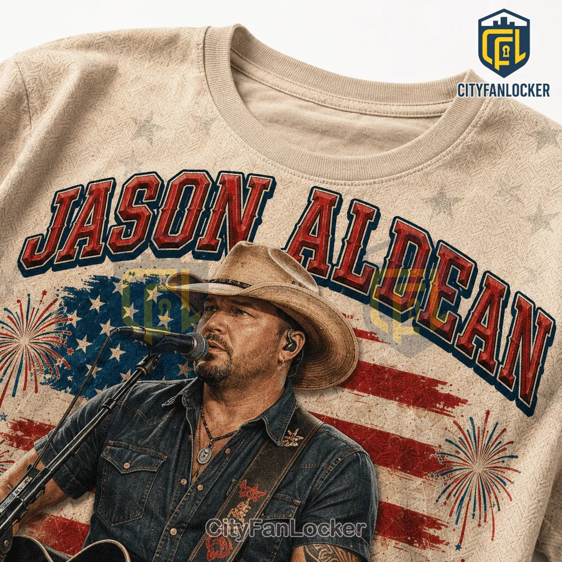 Jason Aldean America 250 Patriotic Country Music Tour T-Shirt