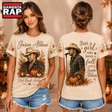 Jason Aldean Autumn Pumpkins Cowboy Portrait 2026 Unisex 3D Shirt , Music Trend Shirt