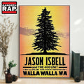 Jason Isbell And The 400 Show May 15 2025 Wine Country Amphitheater Walla Walla, WA Poster Canvas Art