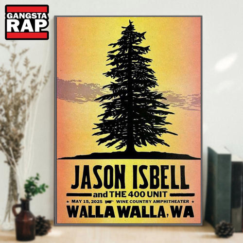 Jason Isbell And The 400 Show May 15 2025 Wine Country Amphitheater Walla Walla, WA Poster Canvas Art