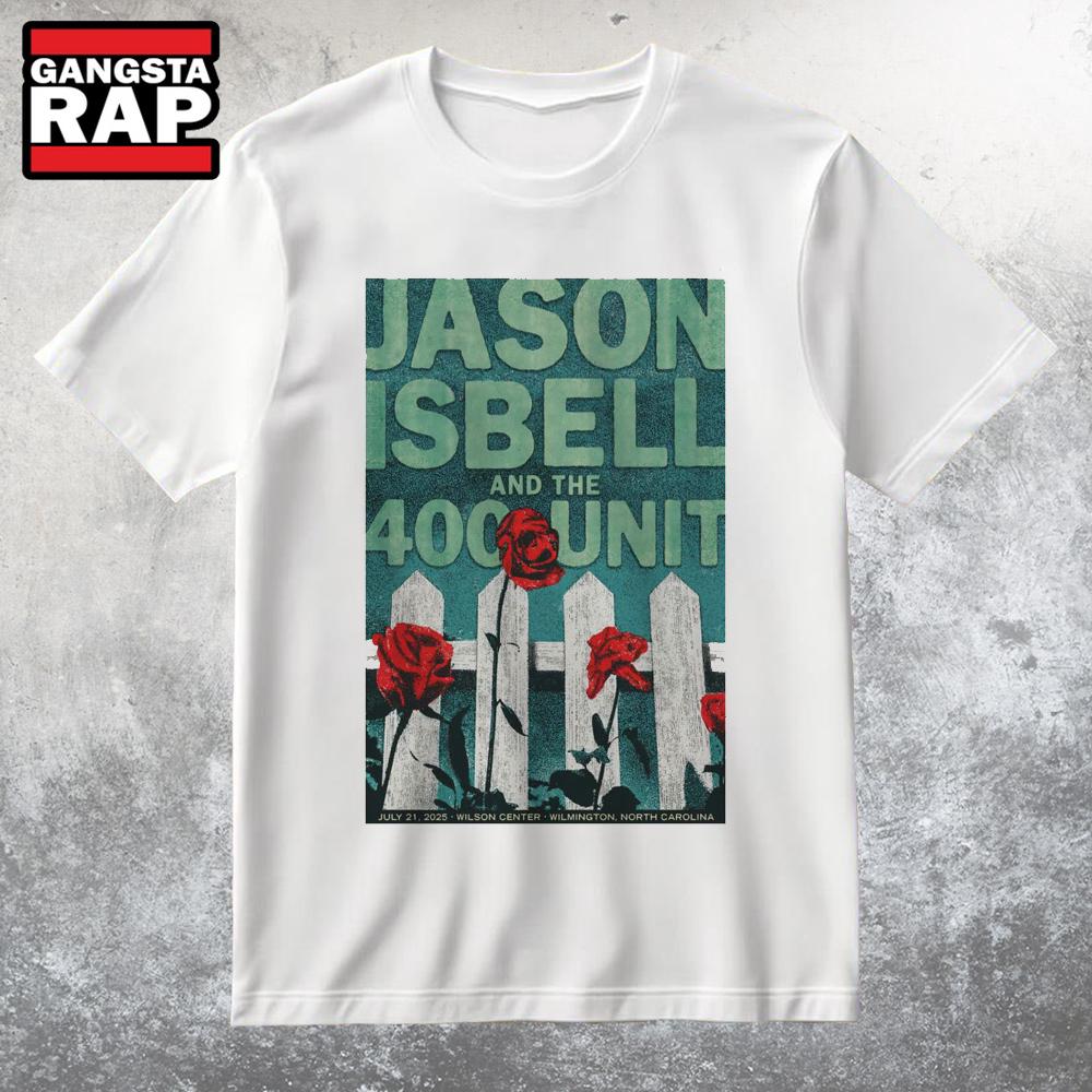 Jason Isbell And The 400 Unit 7-21-2025 Community College’s Wilson Center in Wilmington NC T Shirt