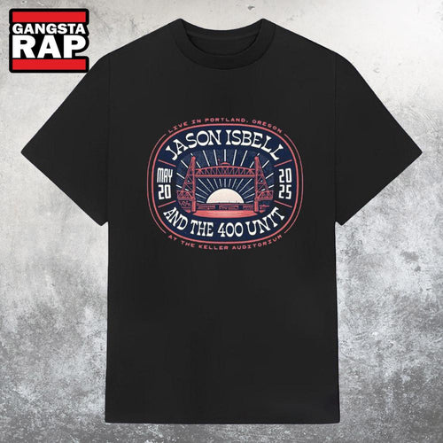 Jason Isbell And The 400 Unit Keller Auditorium Portland, OR May 20 2025 Tour T Shirt
