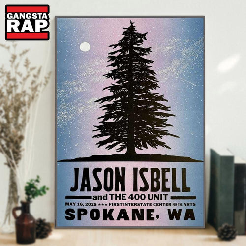 Jason Isbell And The 400 Unit Show May 16 2025 First Interstate Center For The Arts Spokane, WA Poster Canvas Art