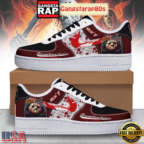 Jason Voorhees Killin’ It Air Force 1 Shoes Running Sneakers