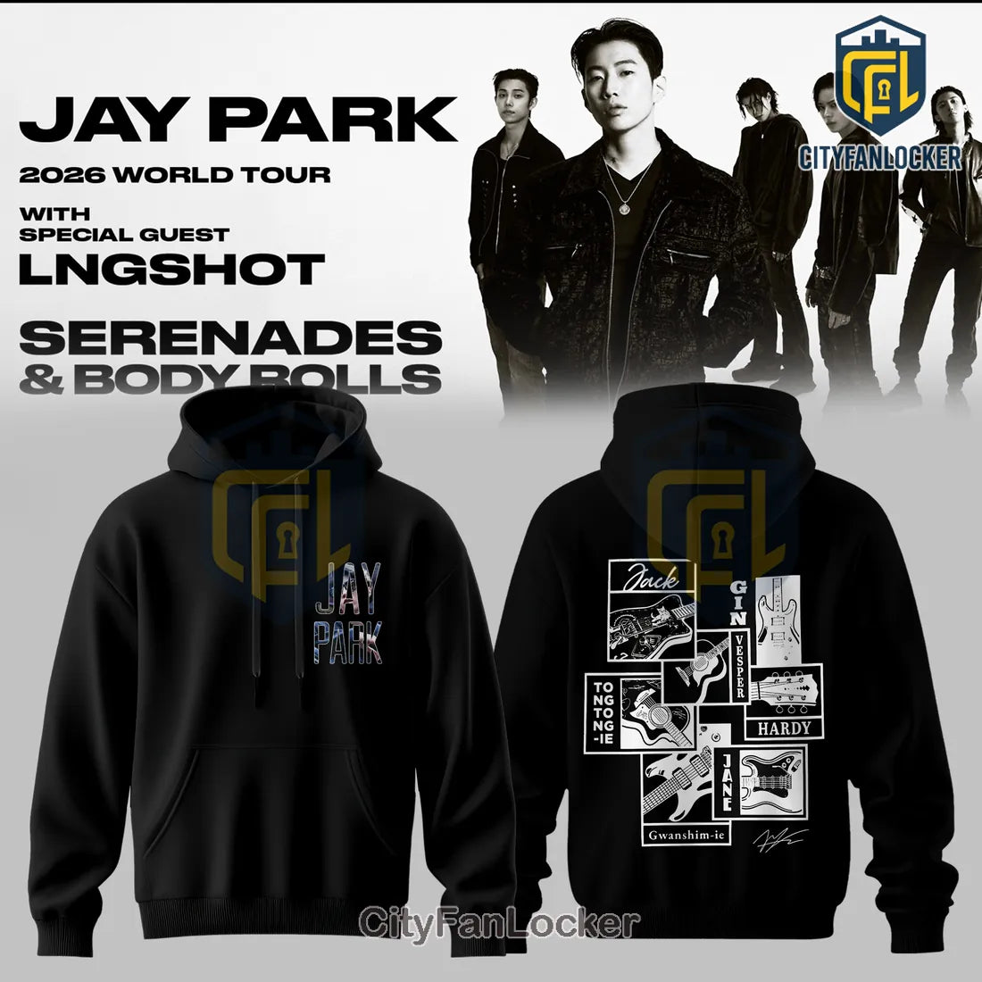 Jay Park Serenades and Body Rolls Tour 2026 Hoodie