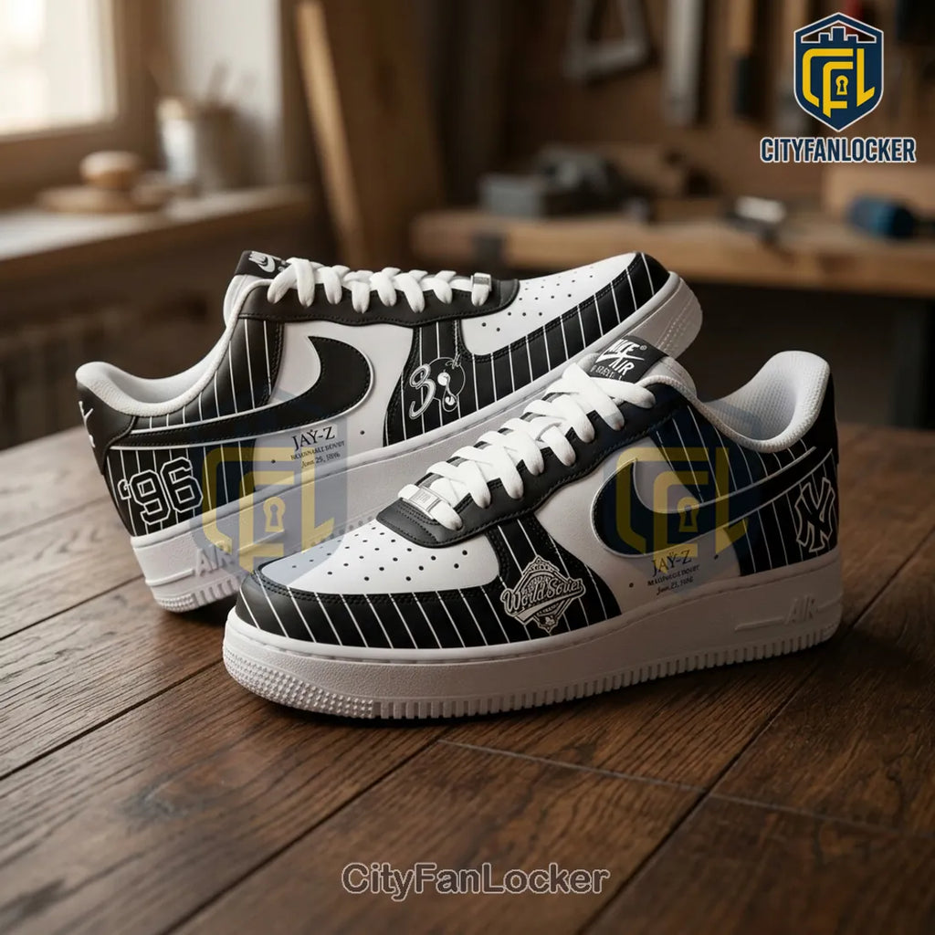 Jay-Z Reasonable Doubt 96 New York Yankees AF1 Sneakers