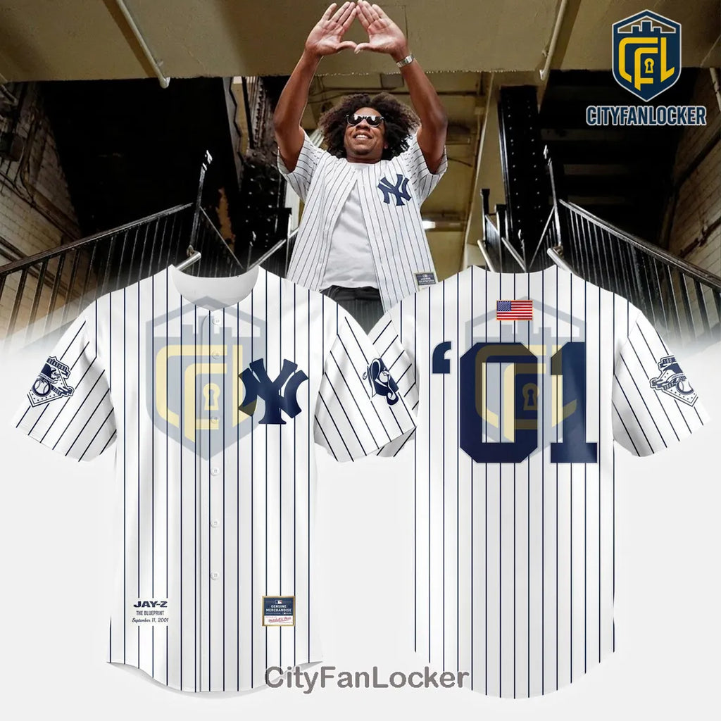 Jay-Z The Blueprint New York Yankees Pinstripe Jersey