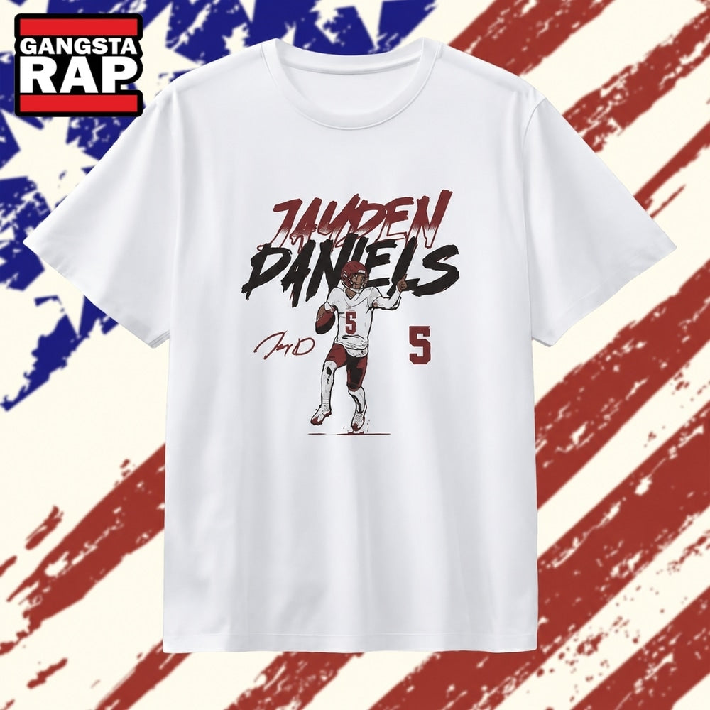 Jayden Daniels pose signature Washington Commanders