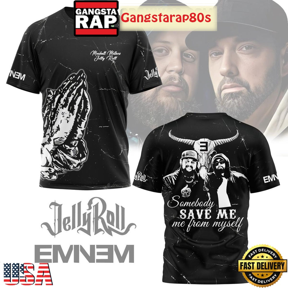 Jelly Roll Eminem Somebody Save Me From Myself Unisex Hoodie Shirt