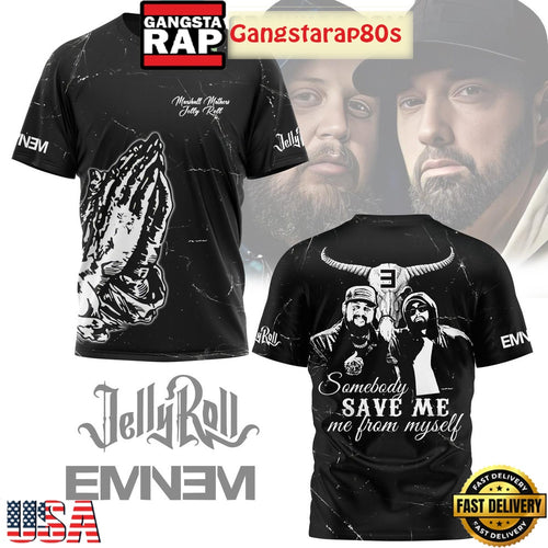 Jelly Roll Eminem Somebody Save Me From Myself Unisex Hoodie Shirt