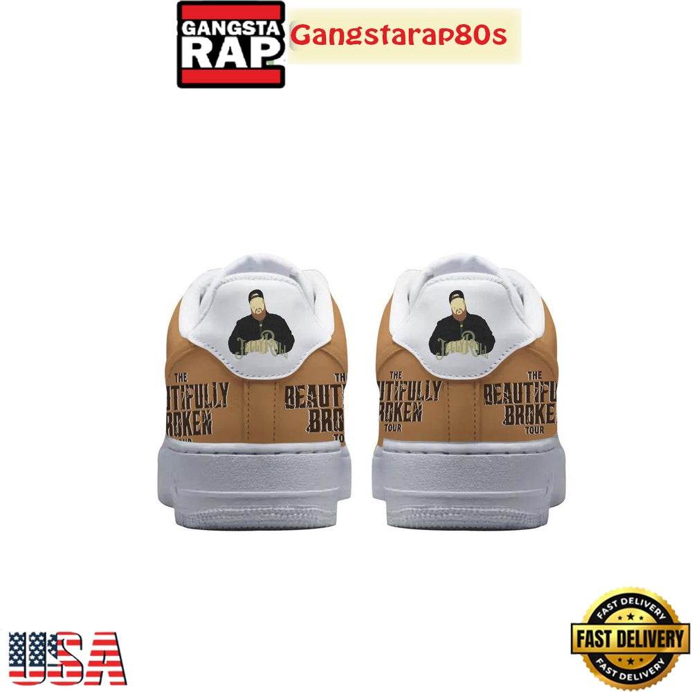 Jelly Roll The Beautifully Broken Tour Special Edition Air Force 1 Shoes Running Sneakers