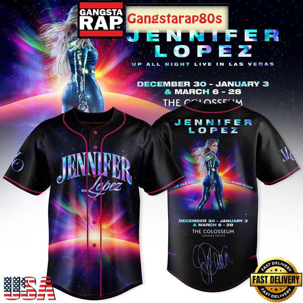 Jennifer Lopez The JLO Show Live In Las Vegas Baseball Jersey