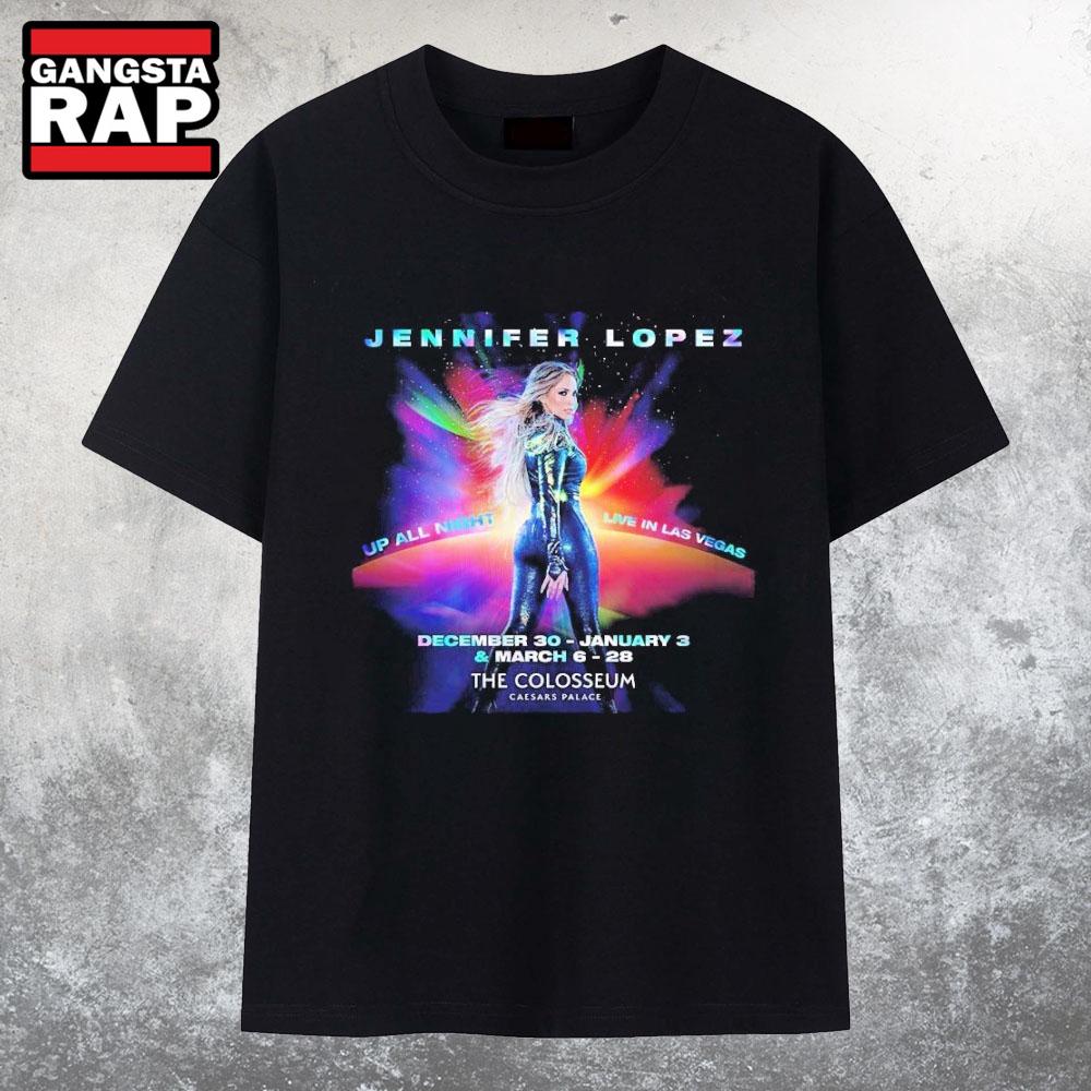 Jennifer Lopez Up All Night Live In Las Vegas At The Colosseum Dec 30 2025 T Shirt