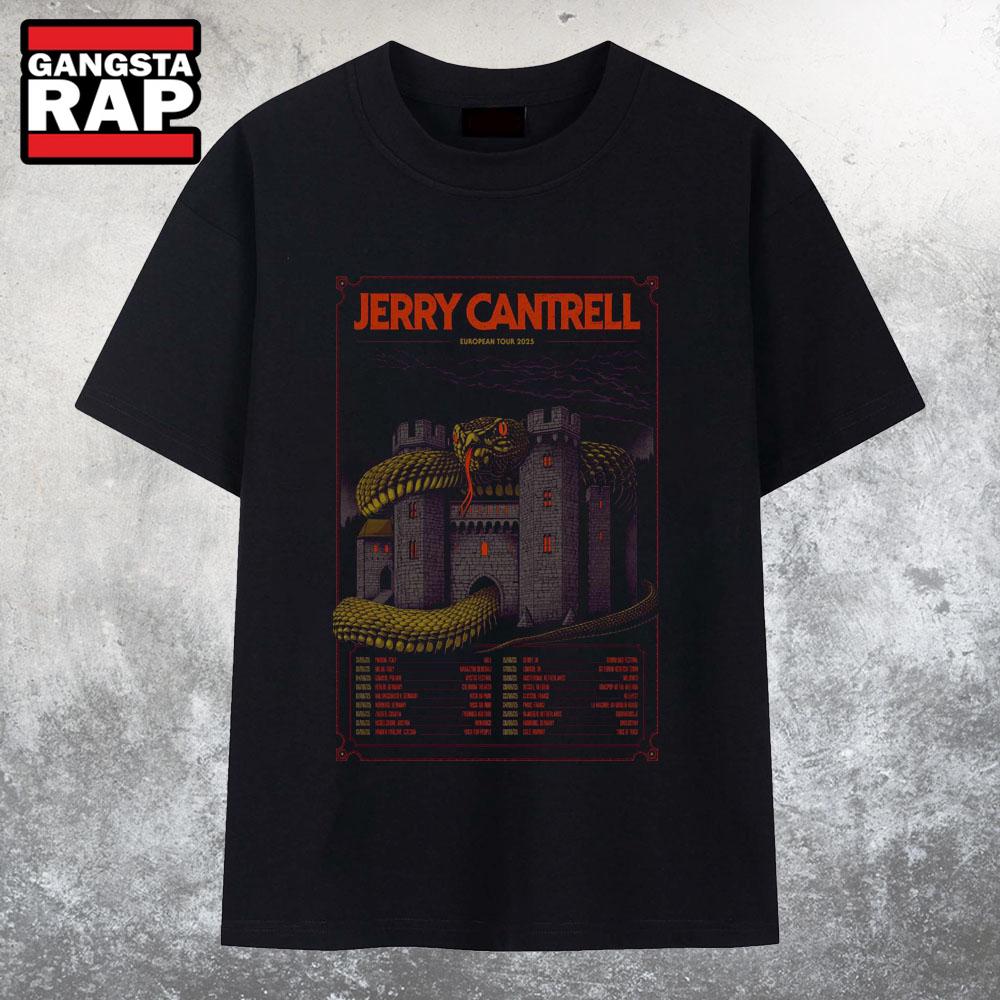 Jerry Cantrell European Tour 2025 T Shirt