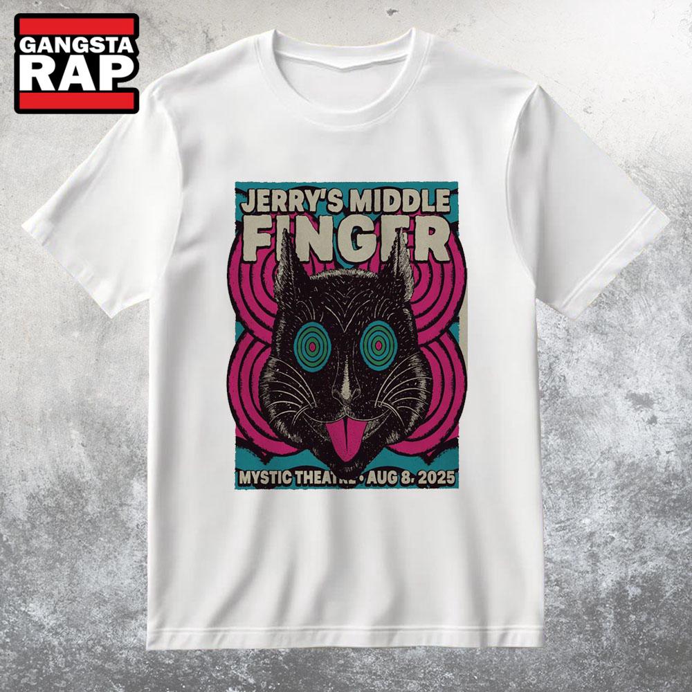 Jerry’s Middle Finger In Petaluma CA On Aug 8 2025 Tour T Shirt