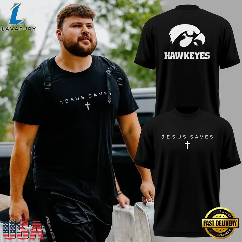 JESUS SAVES x Iowa Hawkeyes 2026 Hoodie T-Shirt