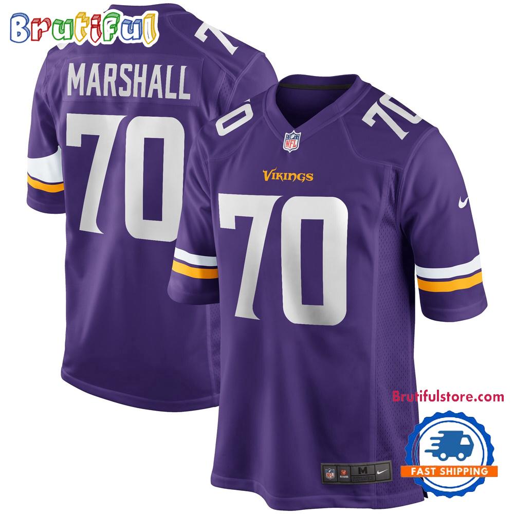 Jim Marshall Minnesota Vikings 1937-2025 Personalized Football Jersey
