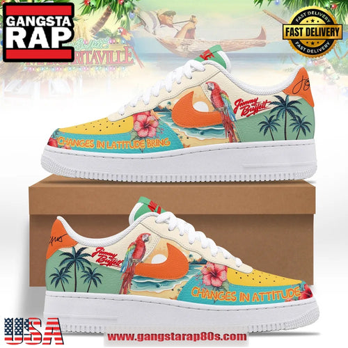 Jimmy Buffett Changes In Latitude Air Force Shoes Running Sneakers Shoes