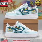 Jimmy Buffett Escape to Margaritaville Limited Edition Air Force 1 Sneakers Shoes
