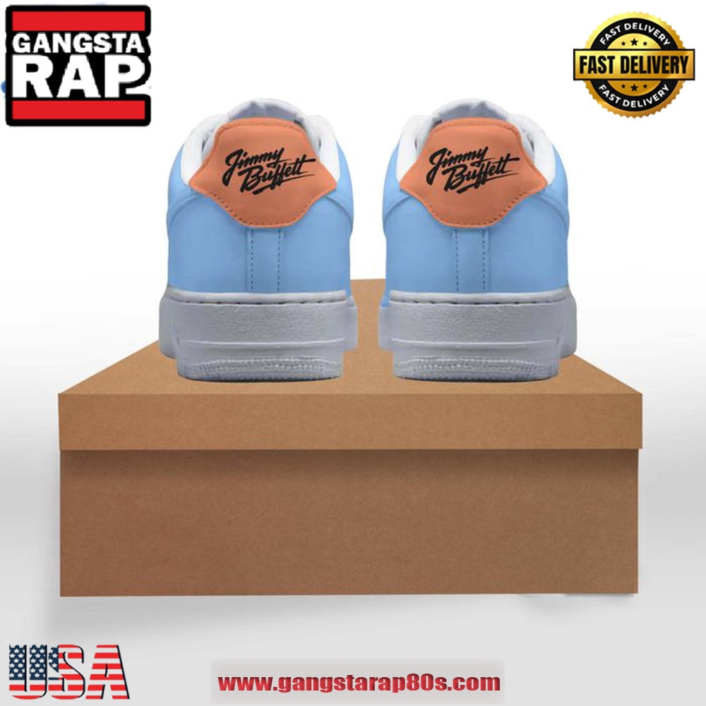 Jimmy Buffett Hall Of Fame Limited Edition Air Force 1 Running Sneakers Shoes