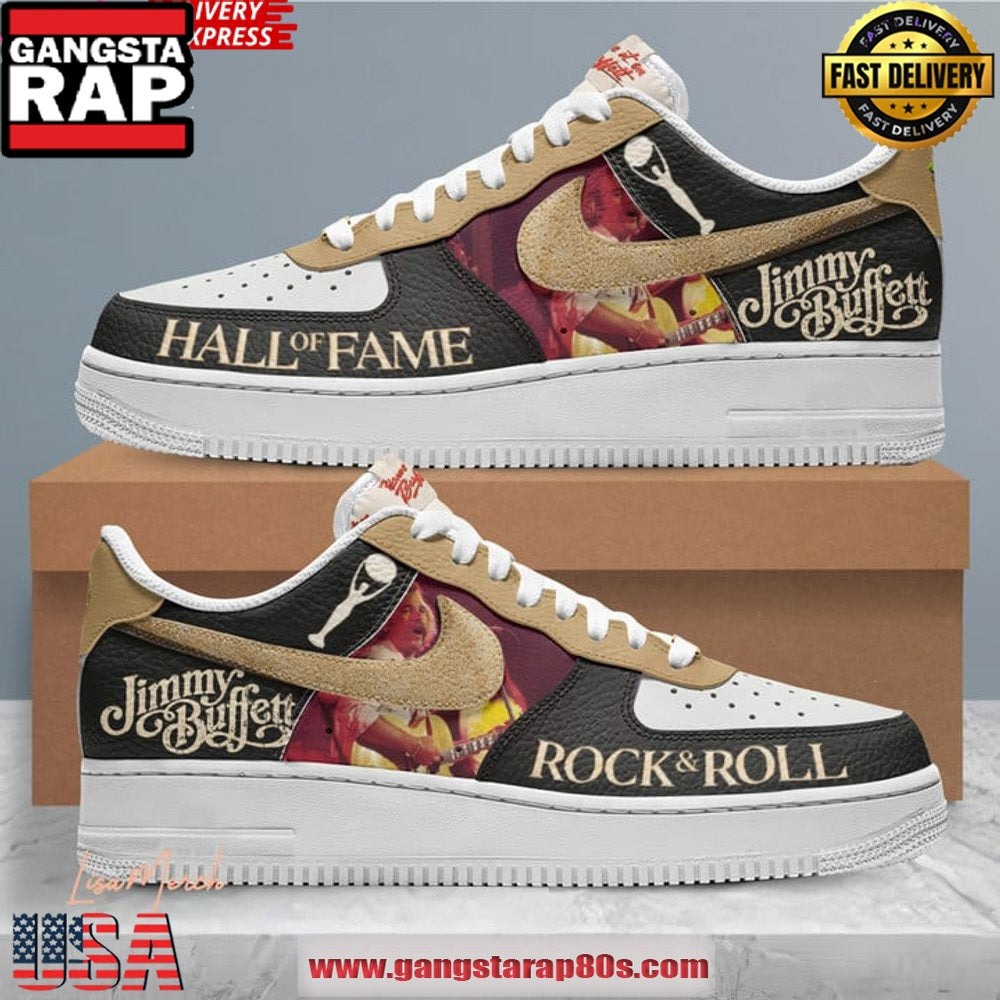 Jimmy Buffett Hall Of Fame Limited Edition Air Force 1 Running Sneakers