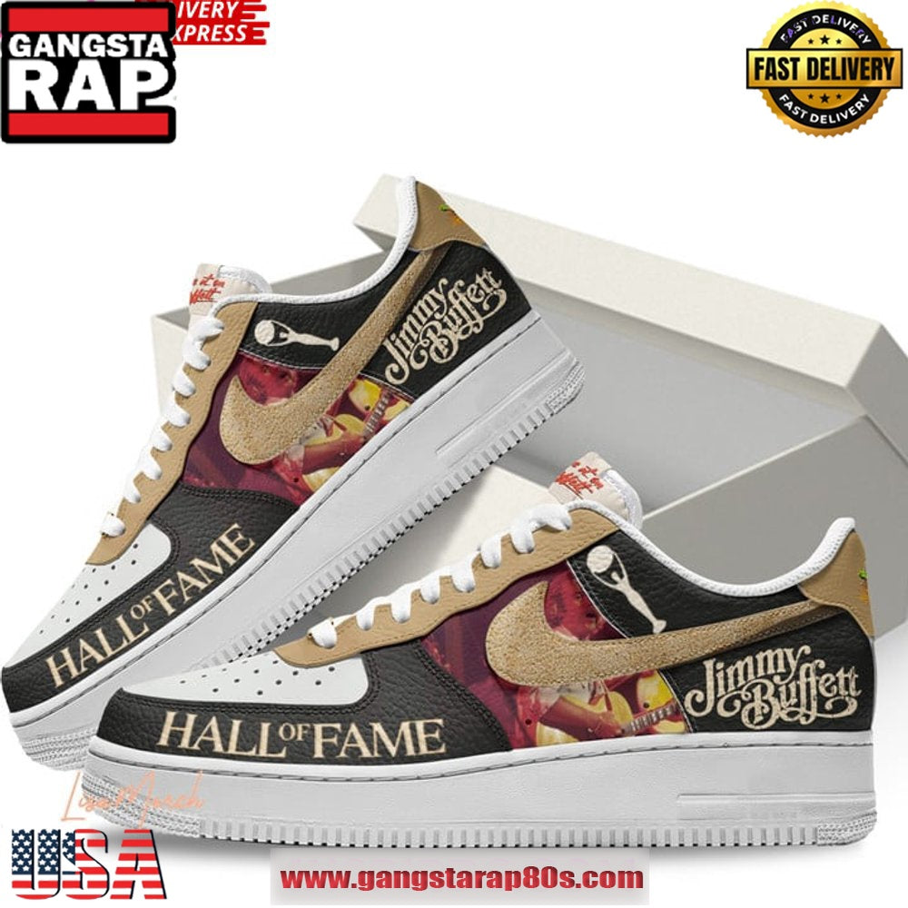 Jimmy Buffett Hall Of Fame Limited Edition Air Force 1 Running Sneakers