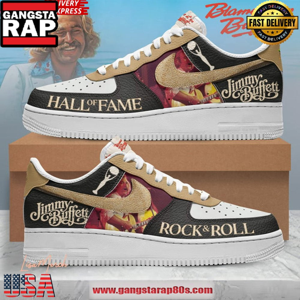 Jimmy Buffett Hall Of Fame Limited Edition Air Force 1 Running Sneakers