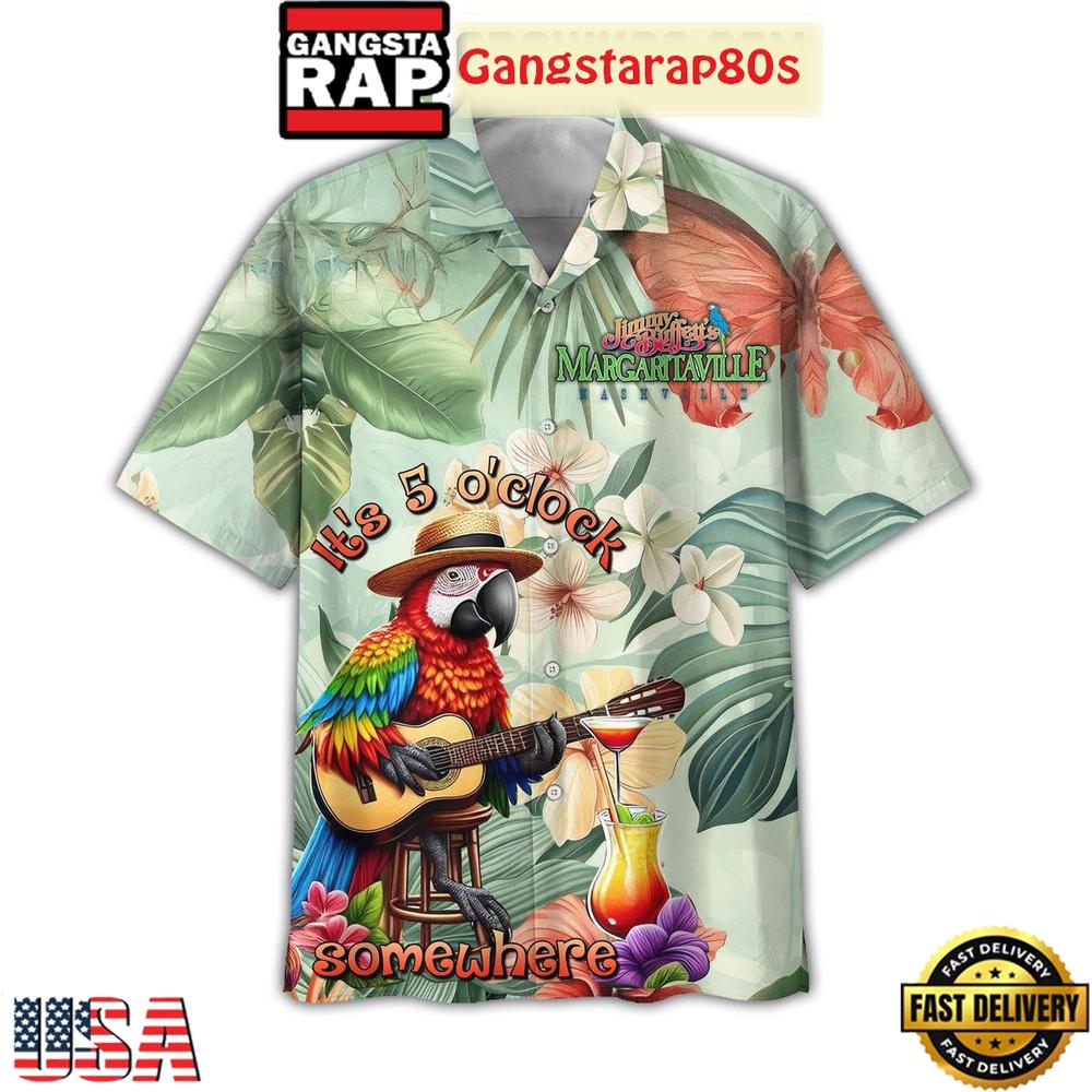 Jimmy Buffett It’s 5 O’clock Somewhere Aloha Hawaiian Shirt