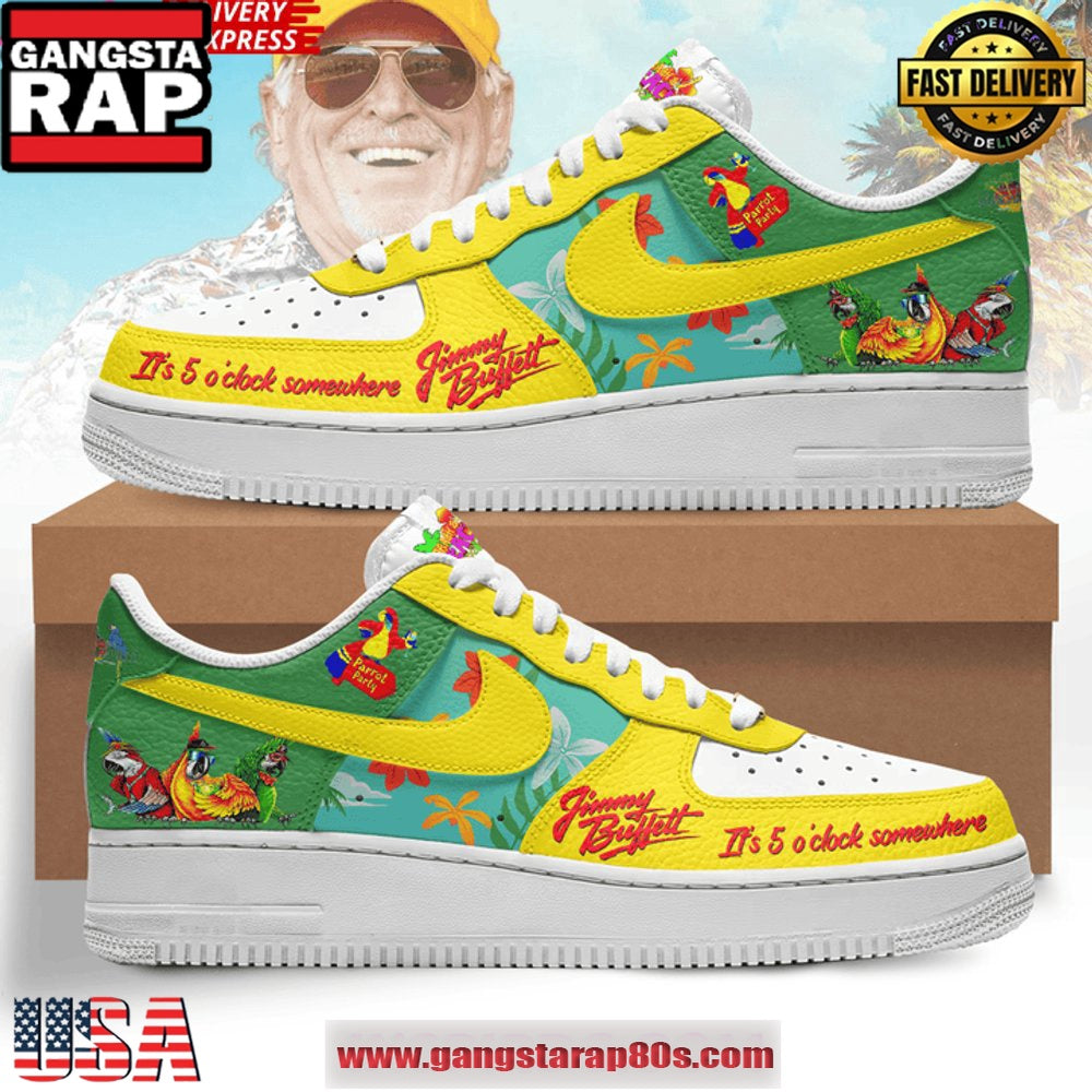 Jimmy Buffett Limited Edition Air Force 1 Sneakers Shoes