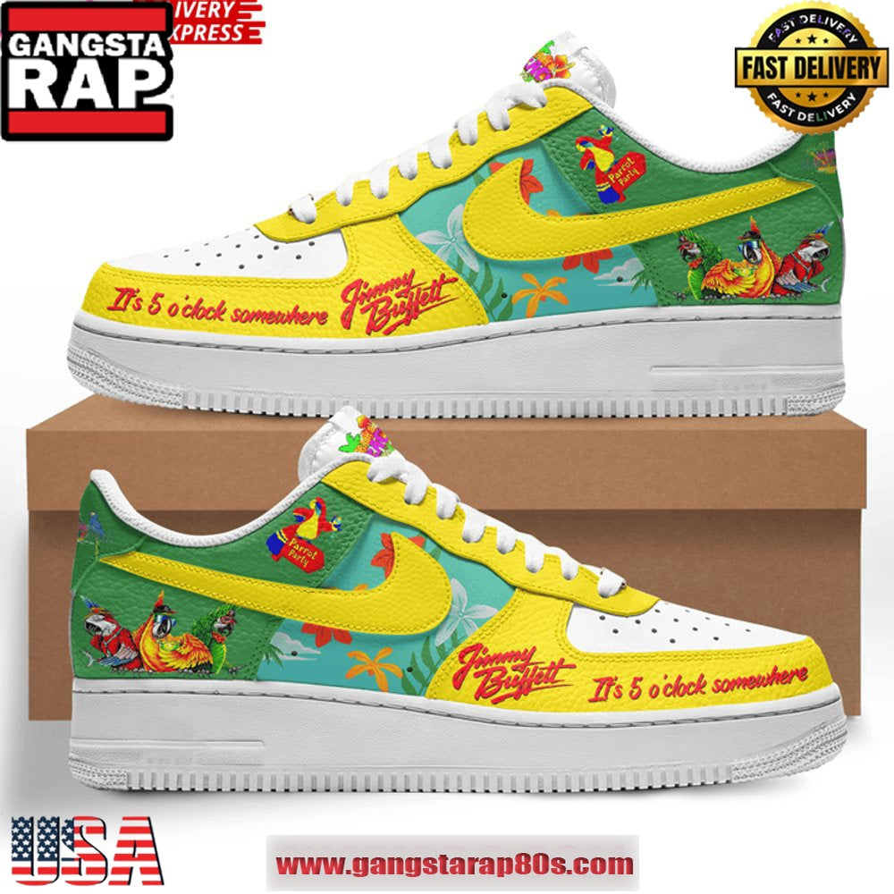 Jimmy Buffett Limited Edition Air Force 1 Sneakers Shoes