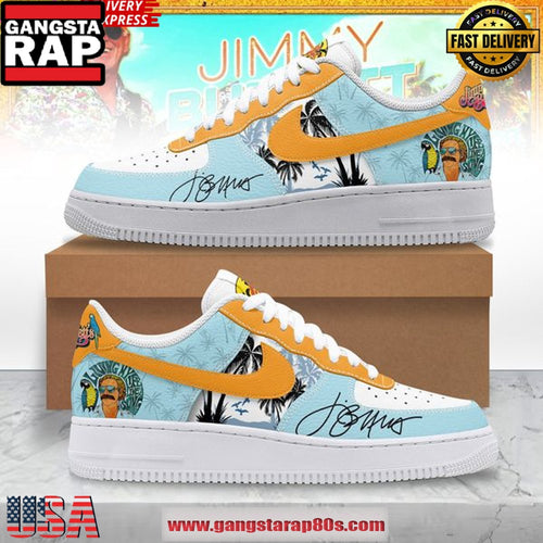 Jimmy Buffett Living My Life Like A Song Air Force 1 Sneakers Shoes
