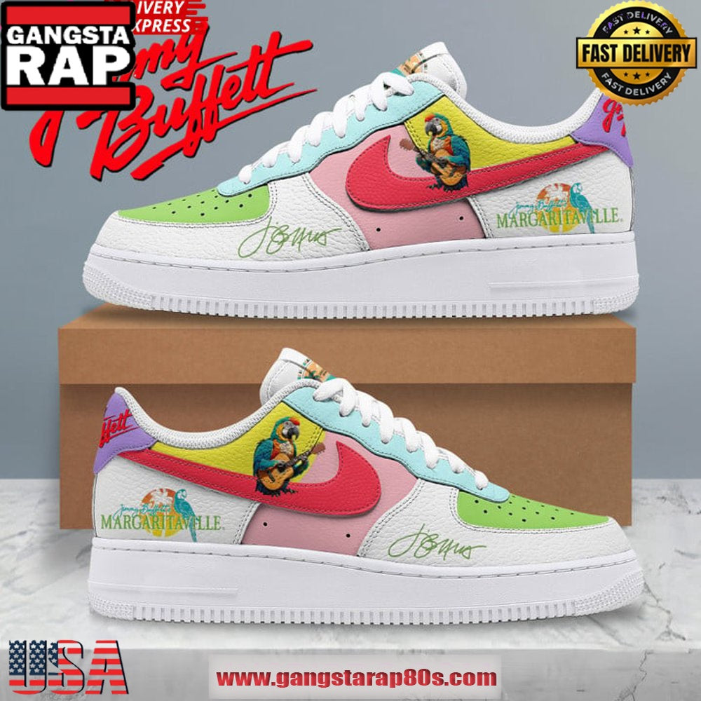 Jimmy Buffett Margaritaville Collab Nike Special Edition Air Force 1 Sneakers Shoes