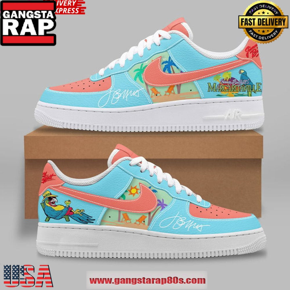 Jimmy Buffett Margaritaville Limited Edition Air Force 1 Sneakers Shoes
