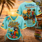 Jimmy Buffett Margaritaville Parrot Lace-Up Jersey T-Shirt