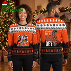 Joe Burrow 9 Cincinnati Bengals Who Dey Ugly Christmas Sweater