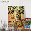 Joe Samba In Boston MA Paradise Rock Club Dec 21 2024 Tour Poster Canvas Art