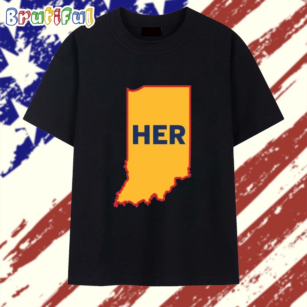 Joey Chestnut Her Indiana Map T Shirt