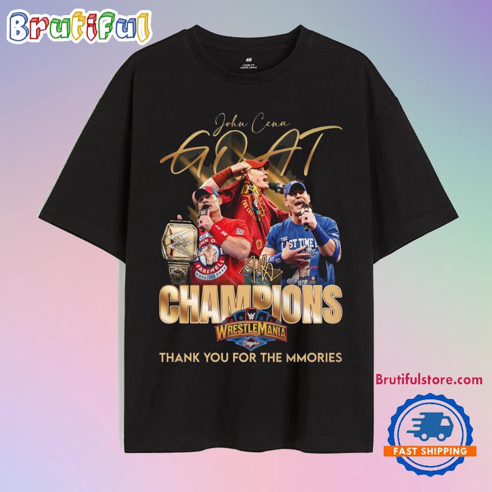 John Cena The Last Time WWE 2025 Champions T Shirt