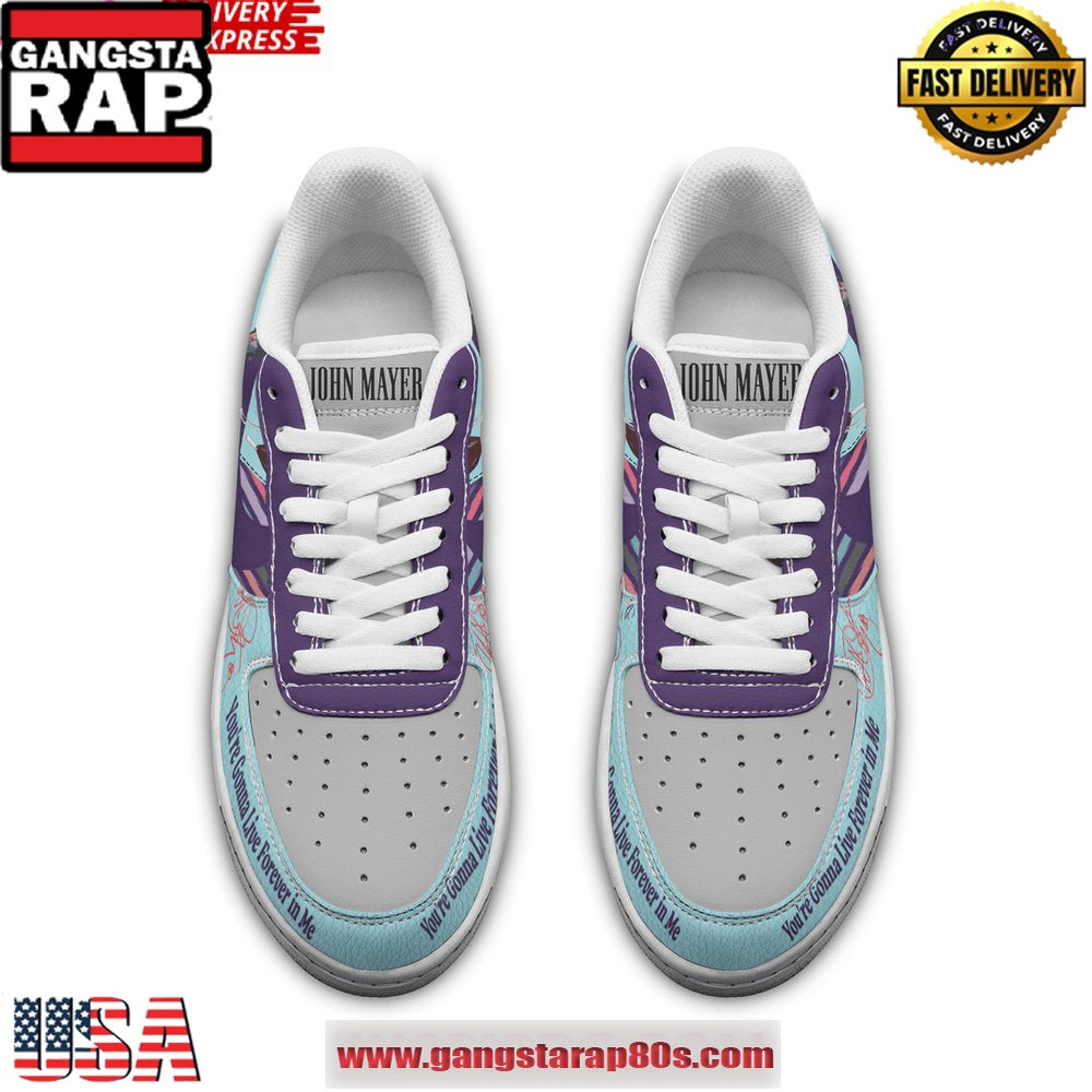 John Mayer Special Edition Air Force 1 Running Sneakers Shoes