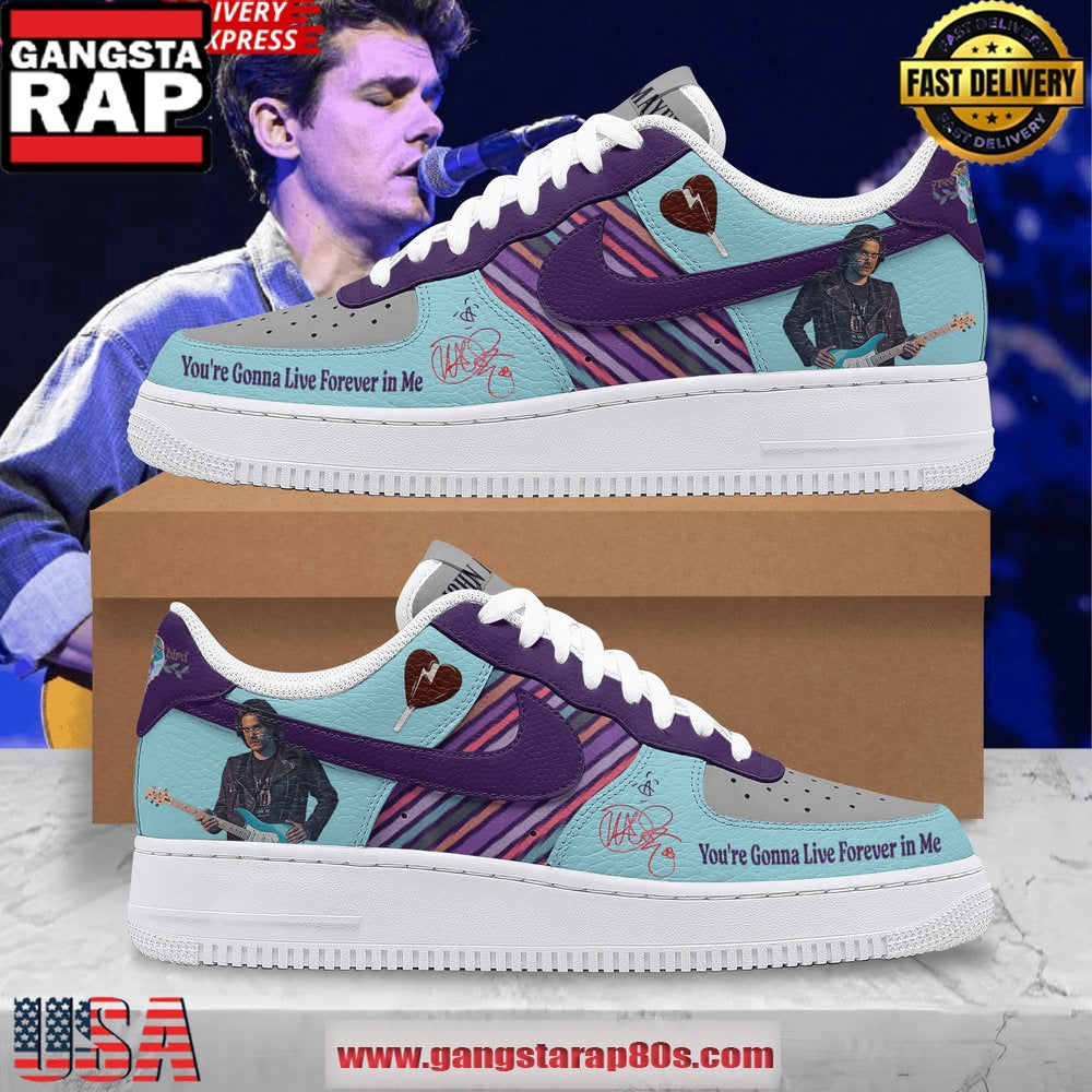 John Mayer Special Edition Air Force 1 Running Sneakers Shoes