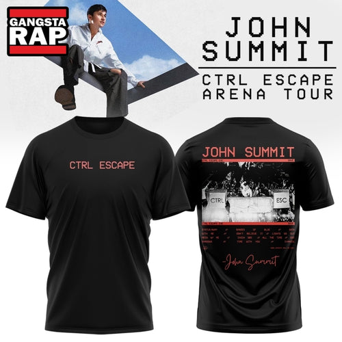 John Summit CTRL ESCAPE Arena Tour 2026 Scheduler T Shirt , Music Trend Shirt