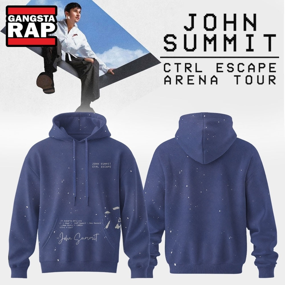 John Summit CTRL ESCAPE Arena Tour 2026 Signed Hoodie , Music Trend Shirt
