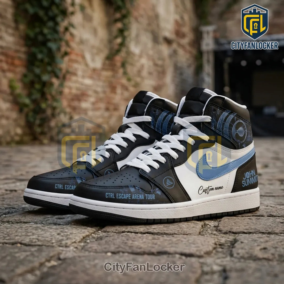 John Summit CTRL Escape Arena Tour Air Jordan 1 High Top Sneakers