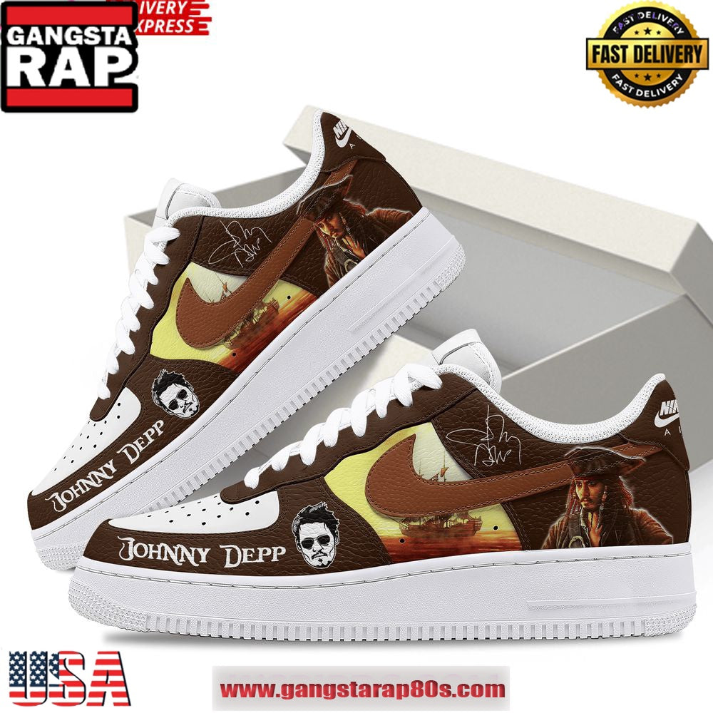 Johnny Depp Limited Edition Air Force 1 Shoes Running Sneakers
