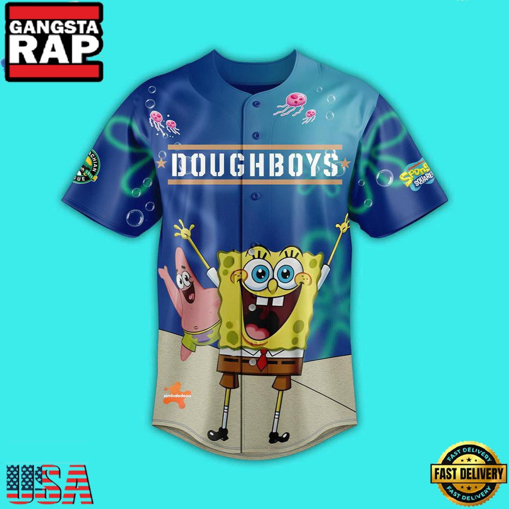 Johnson City Doughboys SpongeBob Night Limited Premium Edition Custom Baseball Jersey