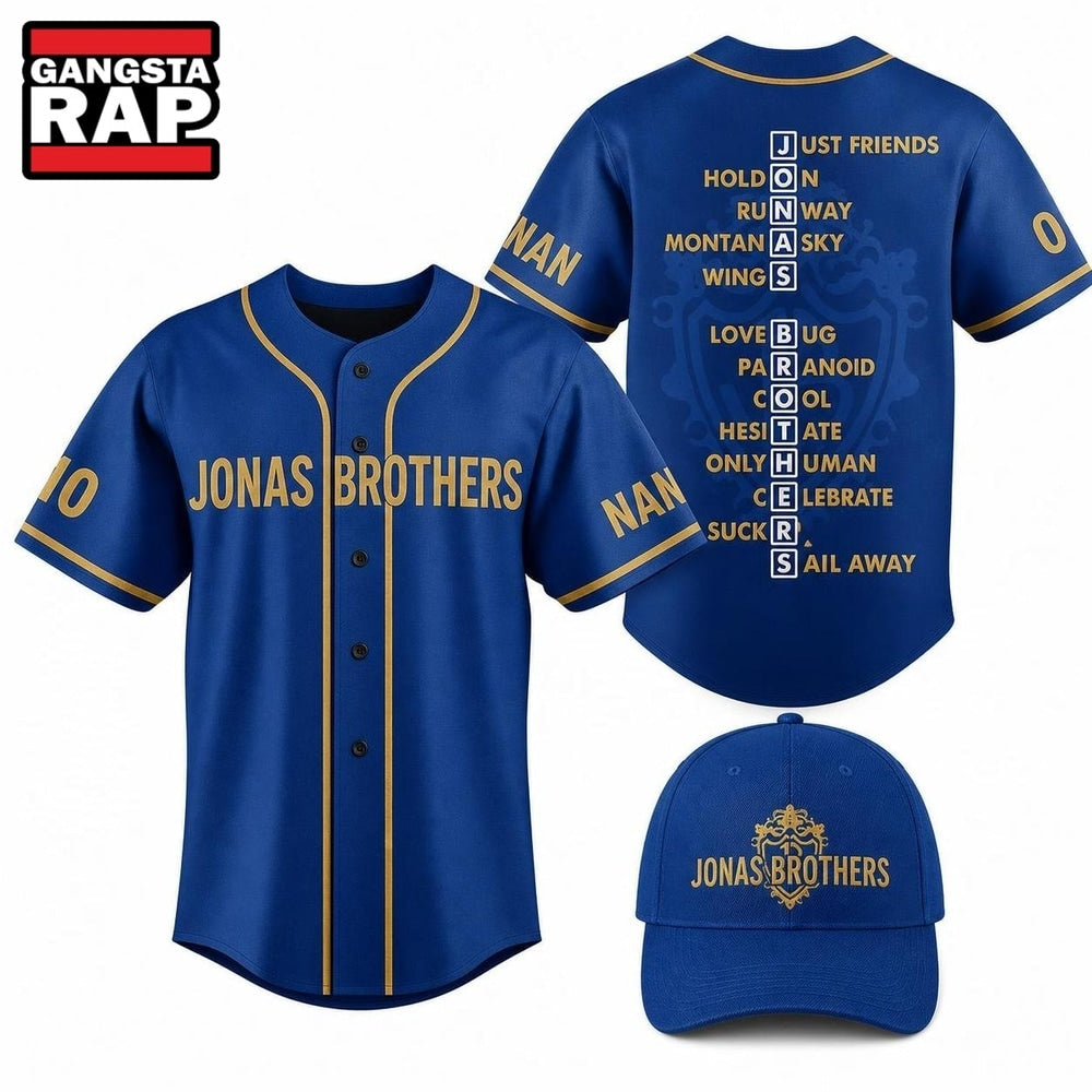 Jonas Brothers All Album Personalized Baseball Jersey , Music Fans Jersey Shirt